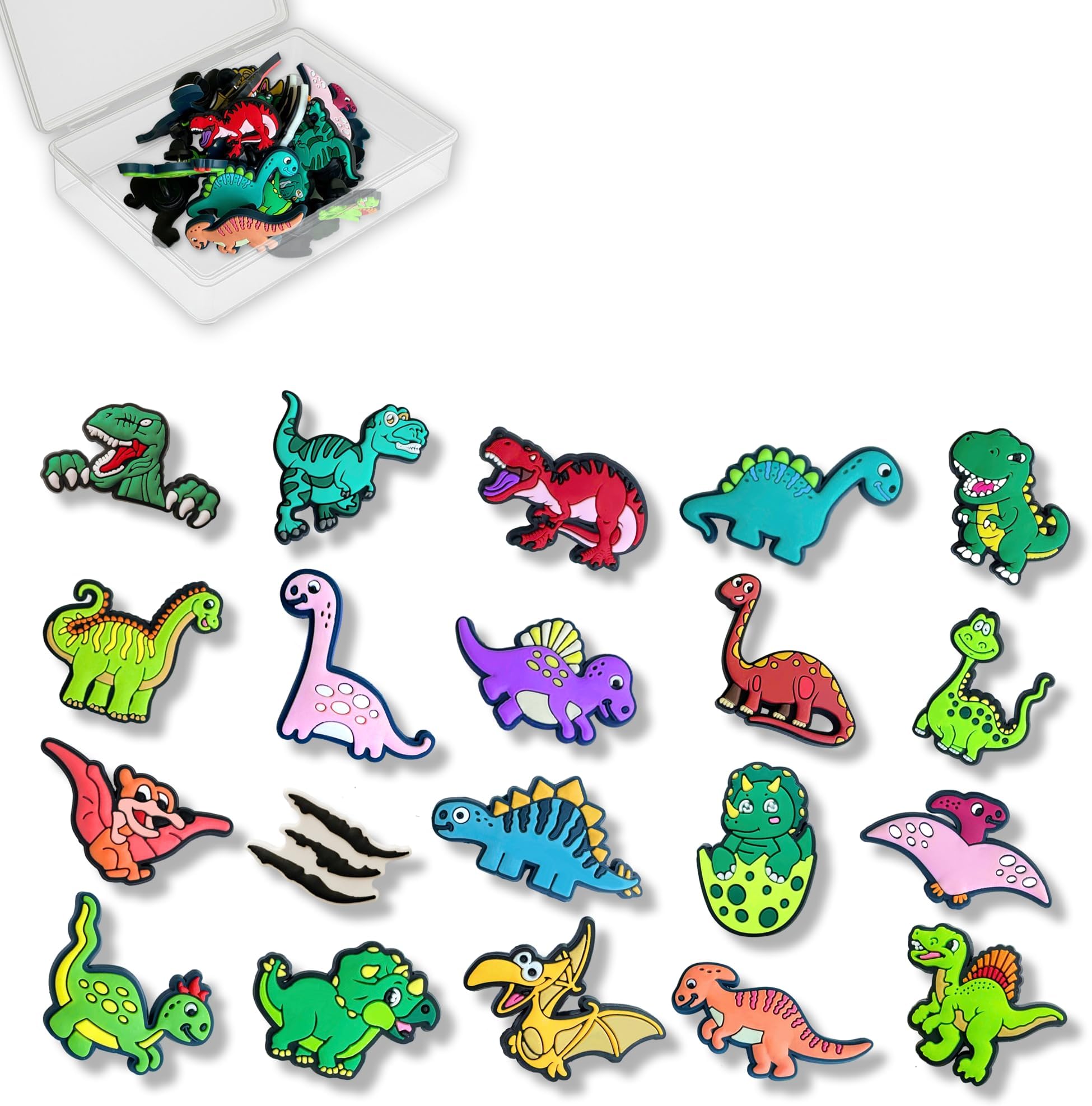 Dinosaur Push Pins, Thumb Tacks 20 Pack, Cute Decorative Pushpins for Bulletin Board & Cork Board, Map Tacks for Wall Maps, Photos Notes, Office Classroom Decor