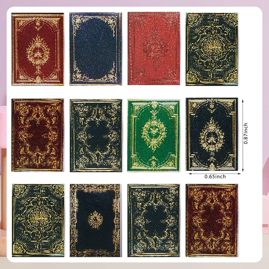 amazon-com-skylety-24-pieces-1-12-scale-miniatures-dollhouse-books-assorted-miniatures-dollhouse-accessories-small-books-decoration-accessories-doll-toy-supplies-printed-style-toys-games for Miniature Book Covers Printable Free Amazon.com: Skylety 24 Pieces 1:12 Scale Miniatures Dollhouse Books Assorted Miniatures Dollhouse Accessories Small Books Decoration Accessories Doll Toy Supplies(Printed Style) : Toys & Games for Miniature Book Covers Printable Free