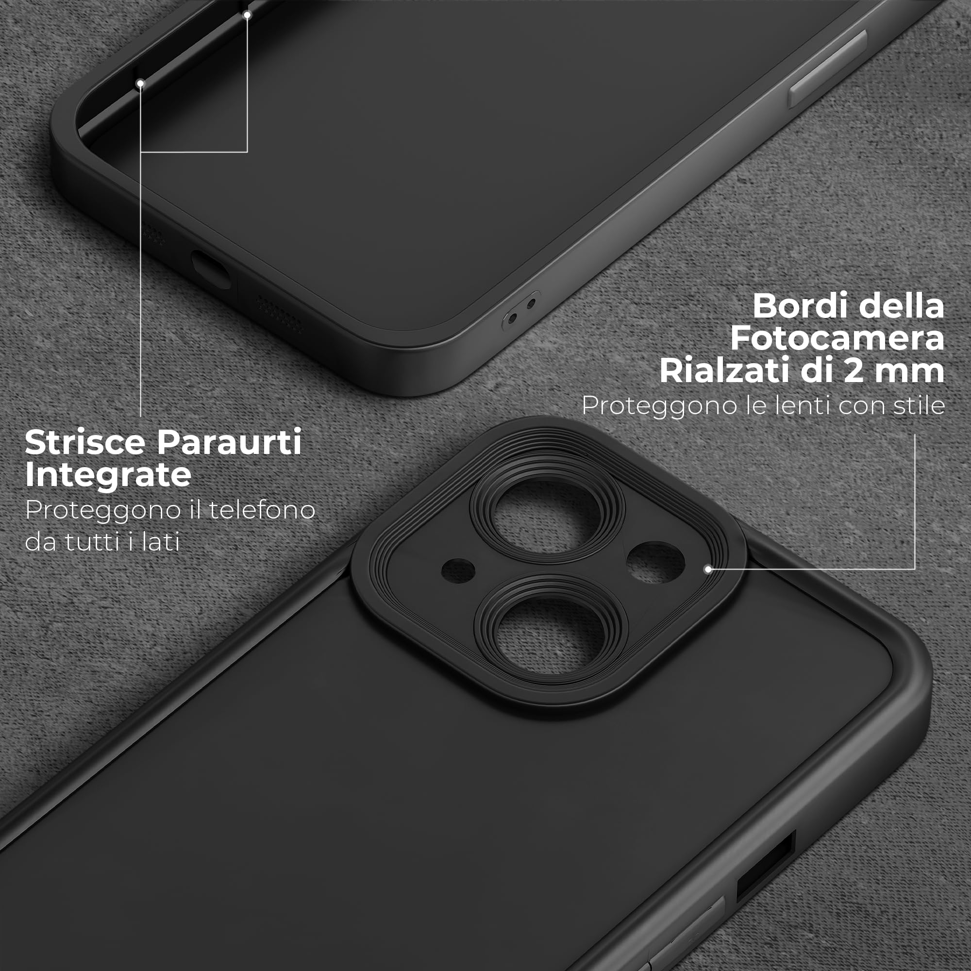 JETech Cover per iPhone 13 6,1 Pollici, Anti Ingiallimento Custodia con Assorbimento degli Urti e Anti-Graffio (Rosso