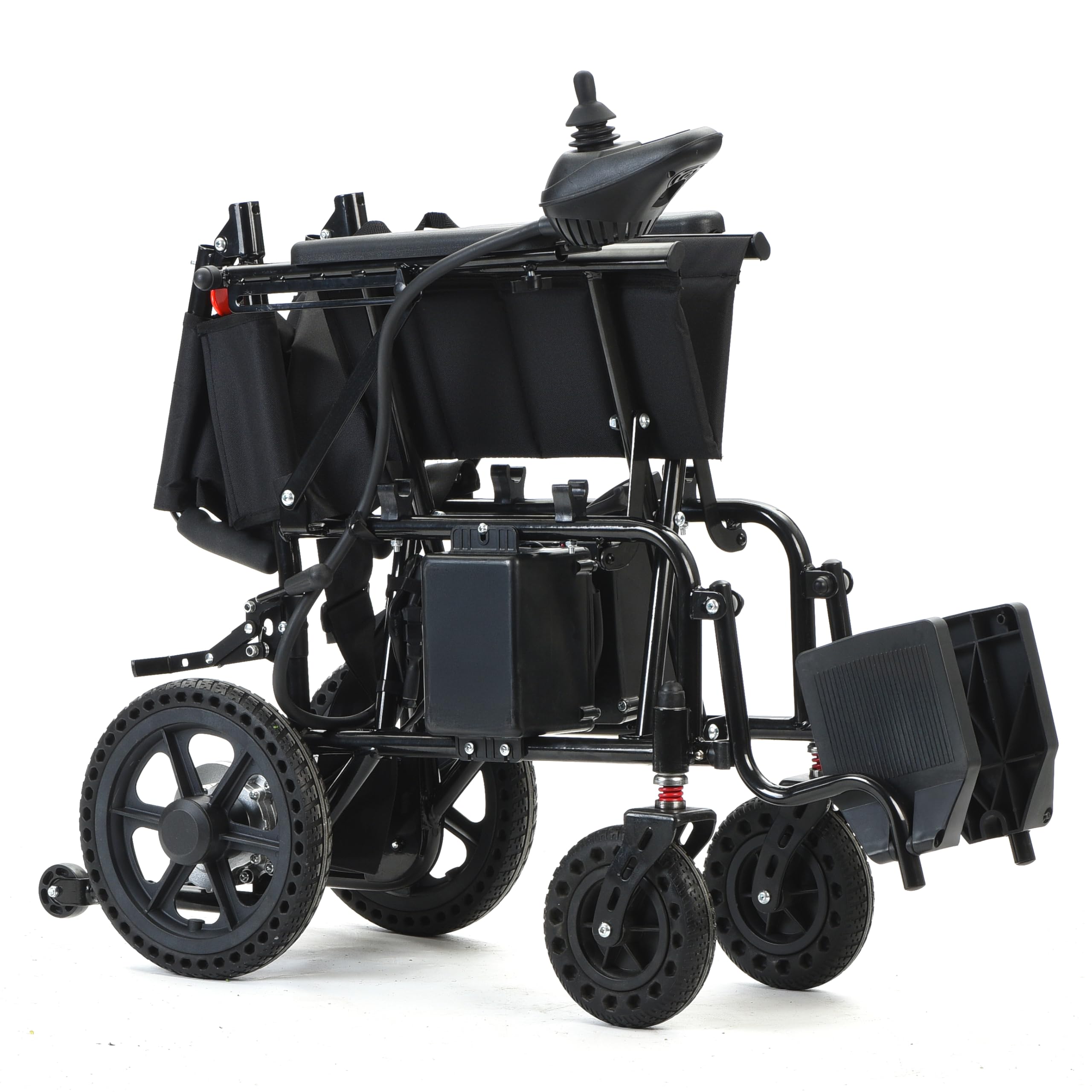 Silla de ruedas eléctrica plegable eléctrica con batería de plomo, motor de 2 x 250 W, 28 kg, ancho del asiento de 42 cm
