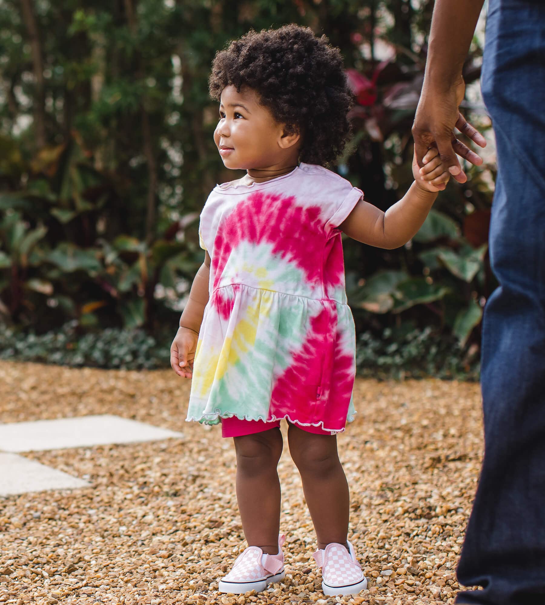 Burt's Bees Baby Baby Girl's Top and Pant Set, Tunic and Leggings Bundle, 100% Organic Cotton, Summer Swirl, 0-3 Months