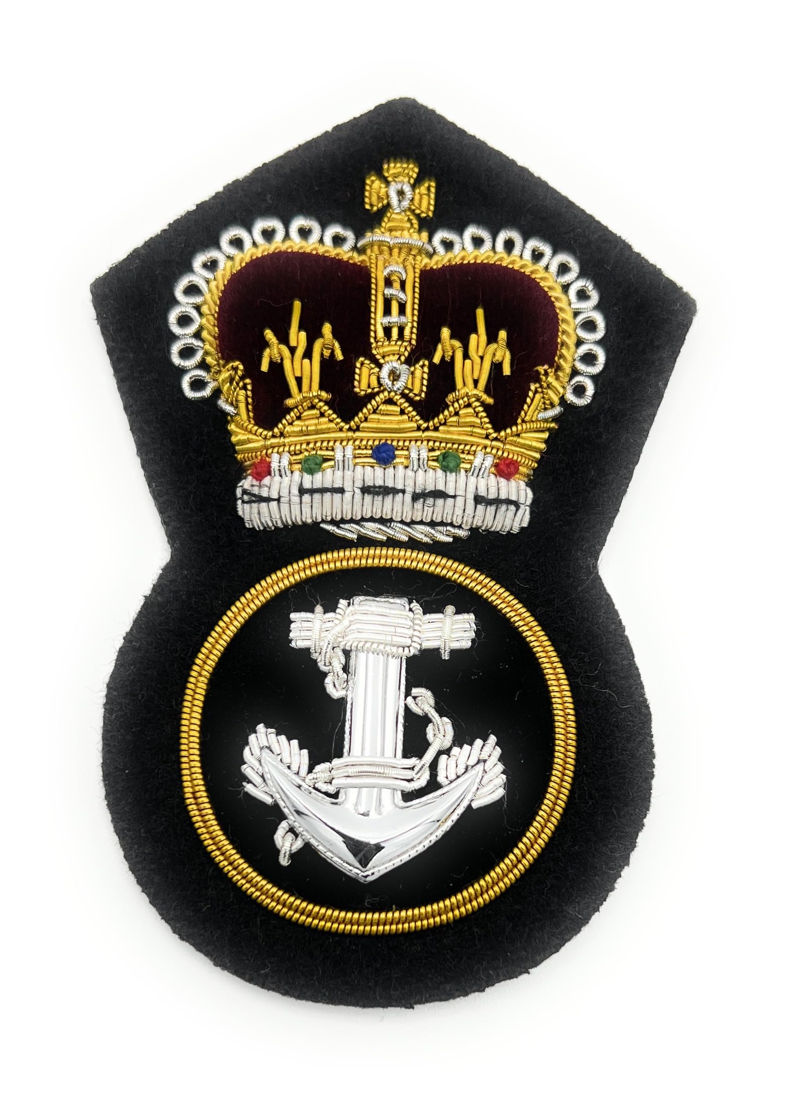Uniform Store London Badge Navy Petty Officers Cap Badge Queens Crown R1328