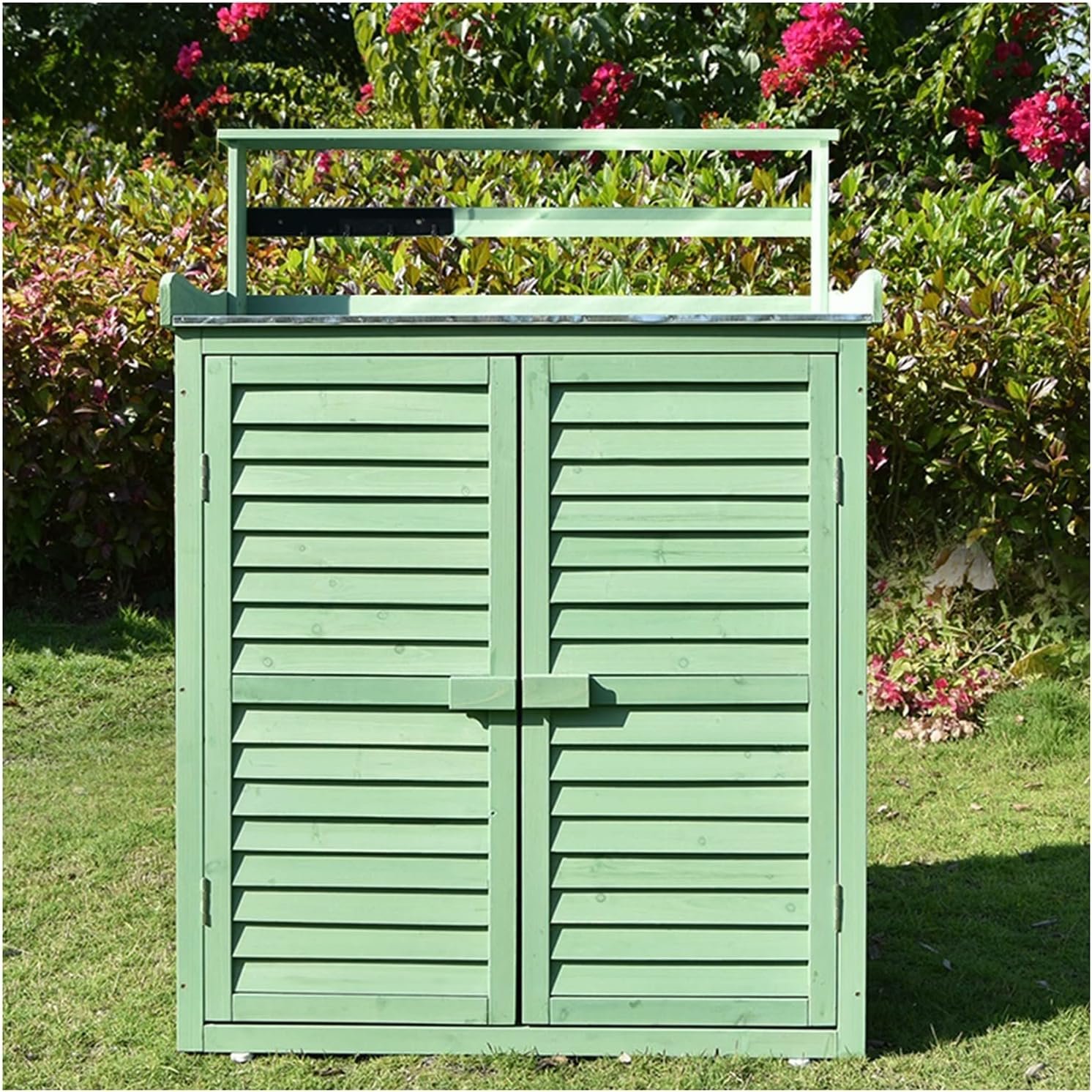 Outdoor Storage shed, Garden Tool Organizer with dividers