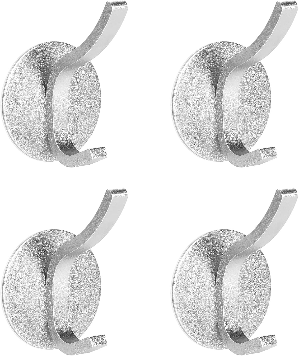 Benxdara Self Adhesive Hooks for Hanging, 4 Pieces Stick on Hooks Heavy
