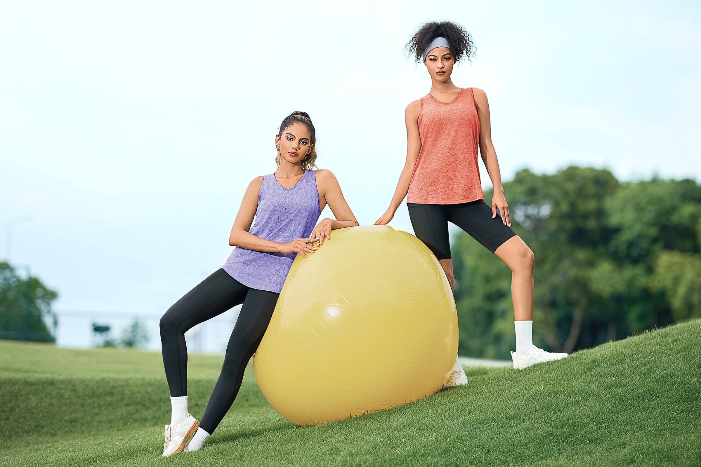 Gyabnw Camiseta Sin Mangas para Mujer Espalda de Malla Secado Rápido Chaleco Deportivo Fitness Yoga Correr Camisetas Tirantes para Entrenamiento Tops Ligero y Transpirable