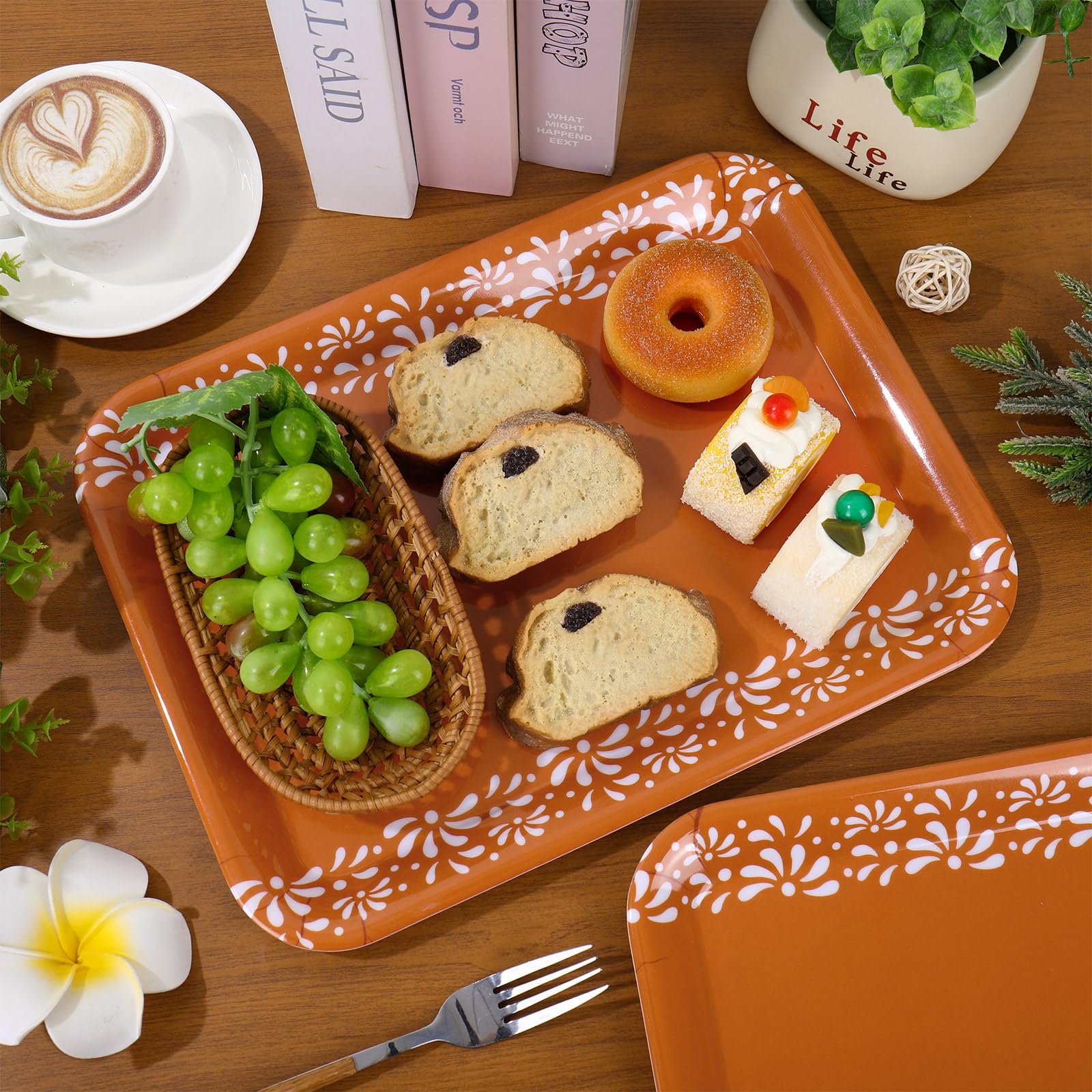 S-Size 現品 Yuri_0031 マット｜ドラゴンデコ｜フラワー｜豪華 Amazon.com | FYSUIMU 3 Pcs Cielito Lindo Serving Tray De Barro