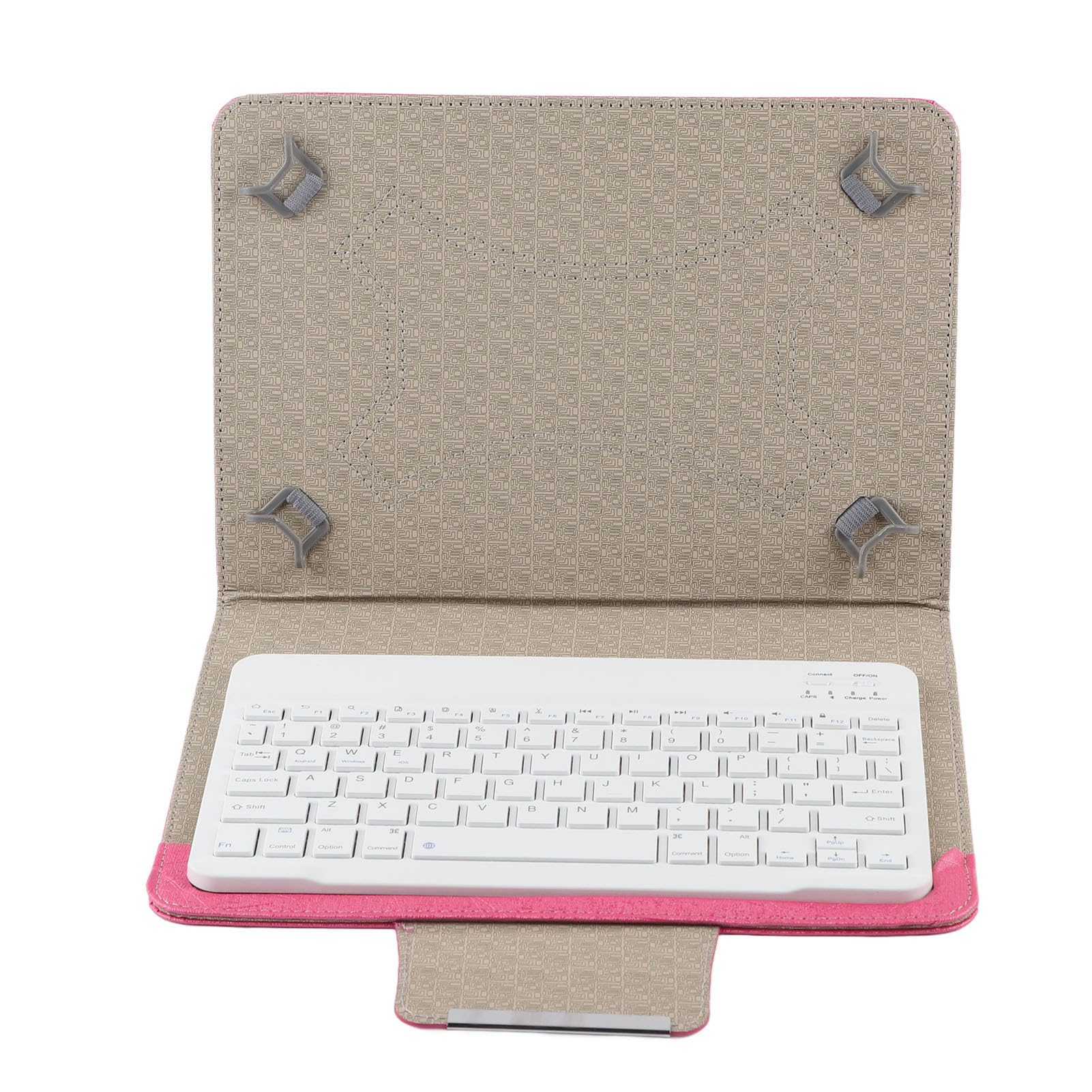 Clavier 10 pouces bluetooth avec housse étanche rose pour iOS - 8