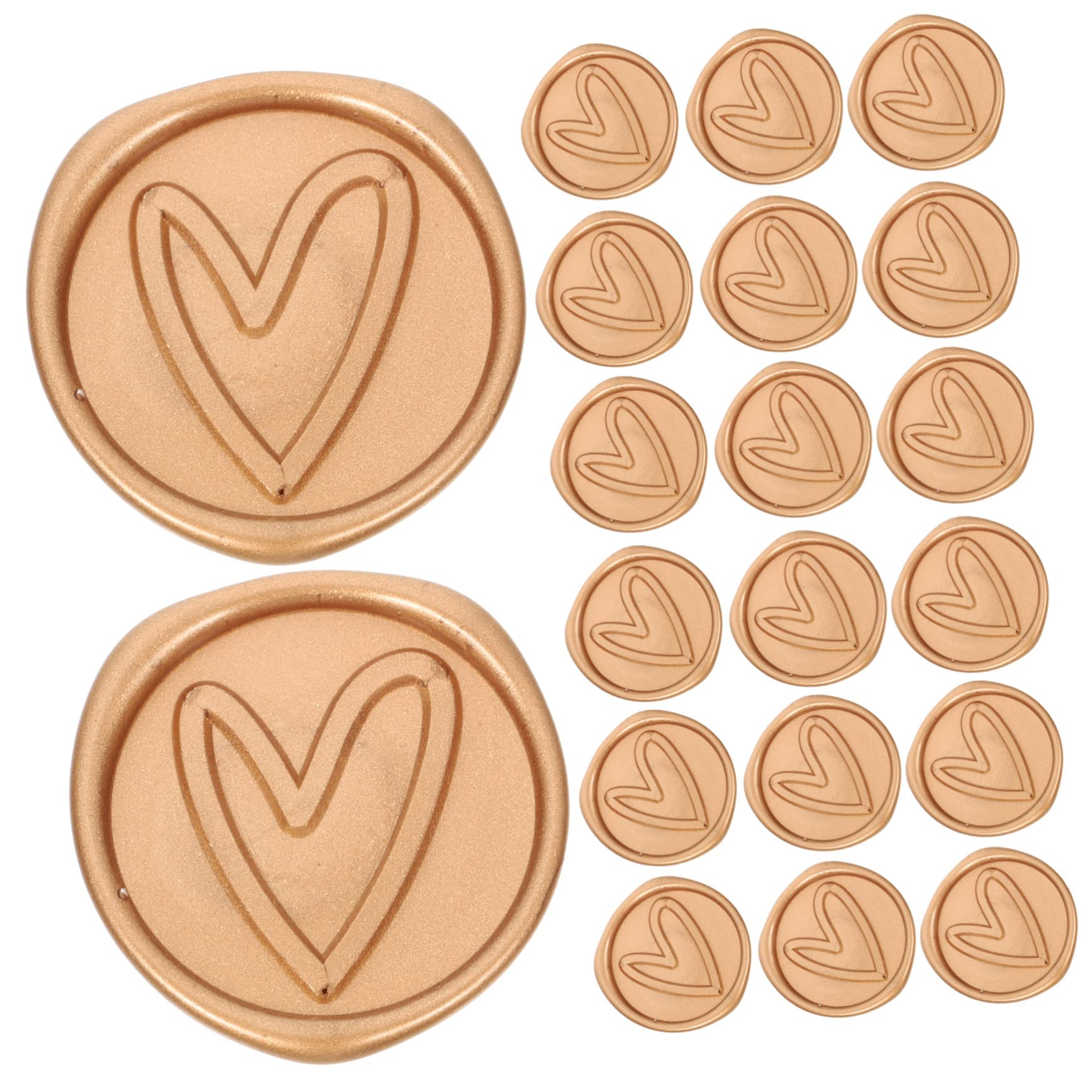 Lurrose 150stücke Herz-muster Selbstklebende Wachssiegel-sticker Für Einladungen Umschläge Und Geschenkanhänger Dekorative Wachsversiegelungen Für Hochzeiten Und Besondere Anlässe