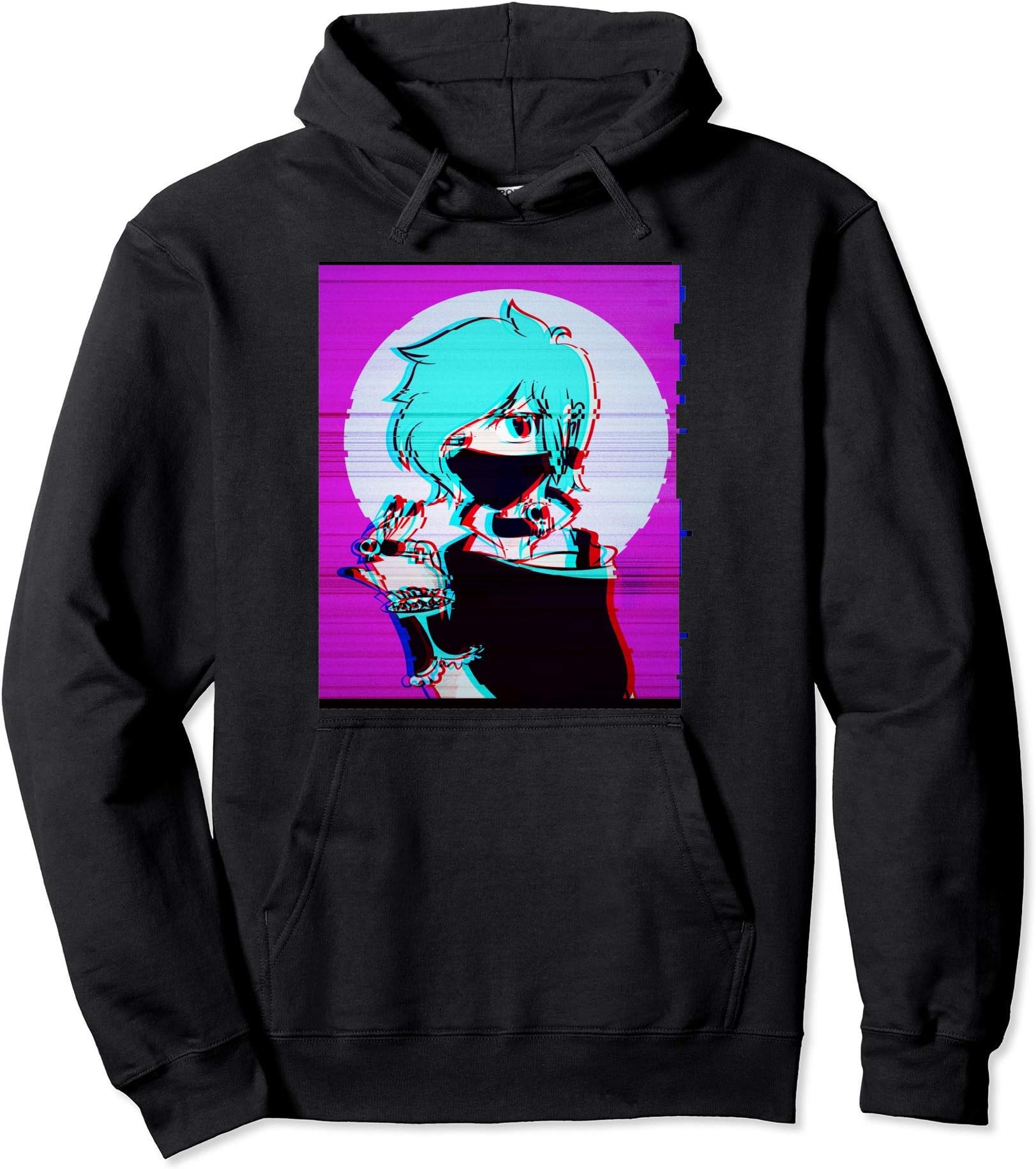 Aesthetic Anime Pastel Goth Girl Vaporwave Punk Eboy Egirl Pullover Hoodie