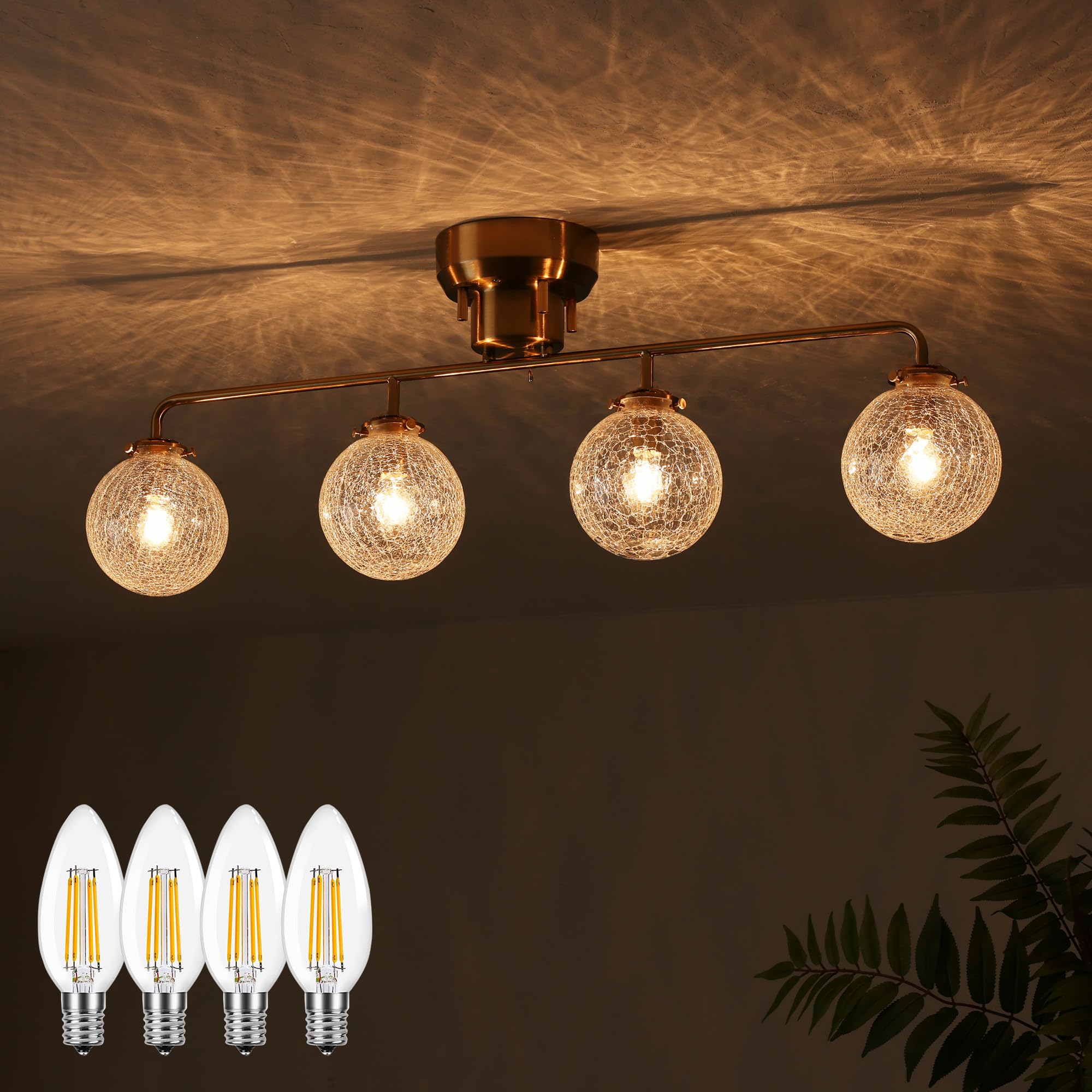 シーリングライト ゴールド スポットライト シーリングライト 4連 ゴールド 6畳 8畳