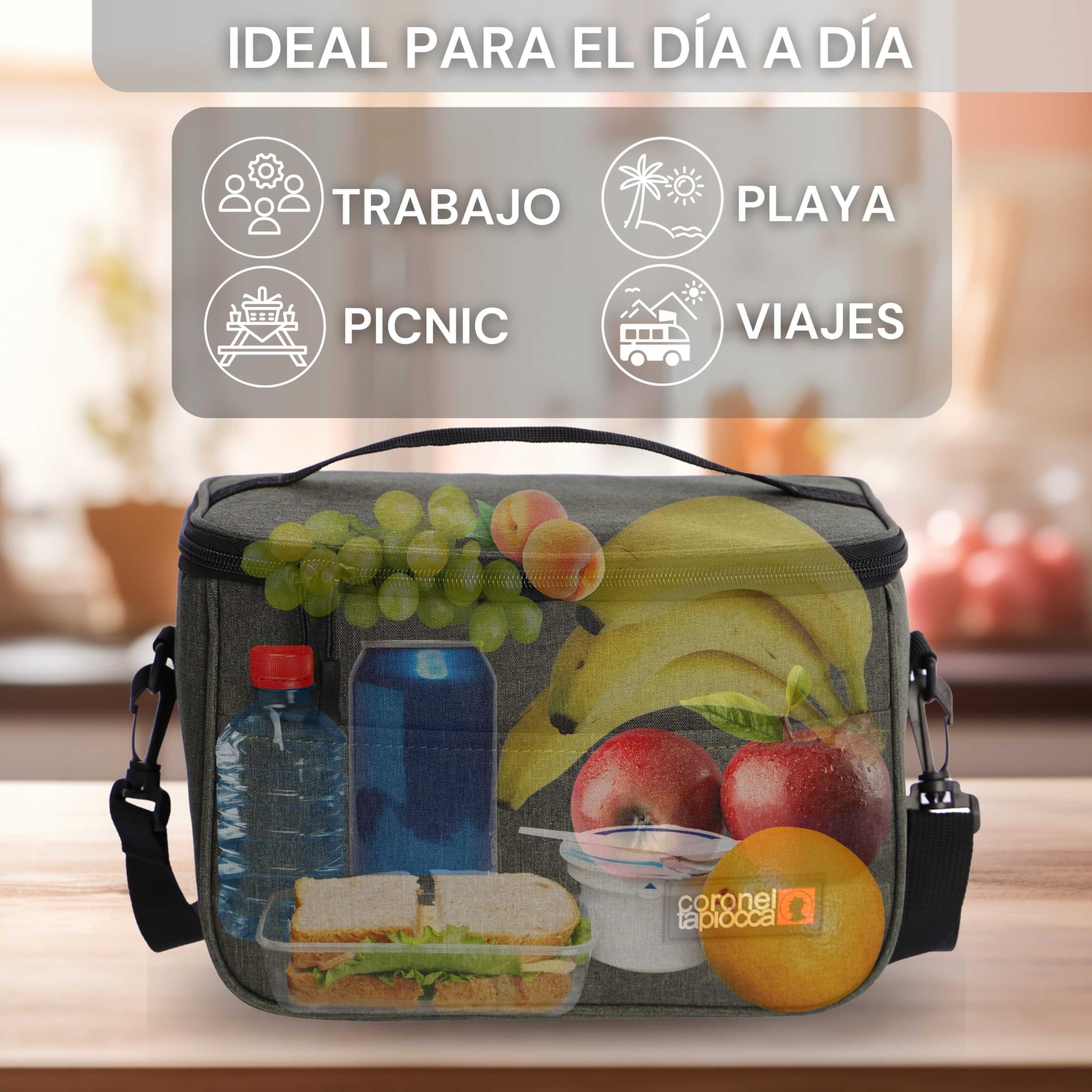 Coronel Tapioca - Bolsa Termica Porta Alimentos - Nevera portatil pequeña - Fiambreras comida trabajo - Lunch box - Bolsa Porta Alimentos - Bolsa merienda - bolsa comida trabajo, Sidney — view 2