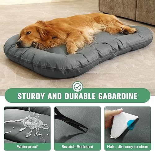 Miniatura 5 de Cama para perros, resistente al desgaste, resistente al desgaste, impermeable, para mascotas, colchón para dormir para perros grandes, jumbo,