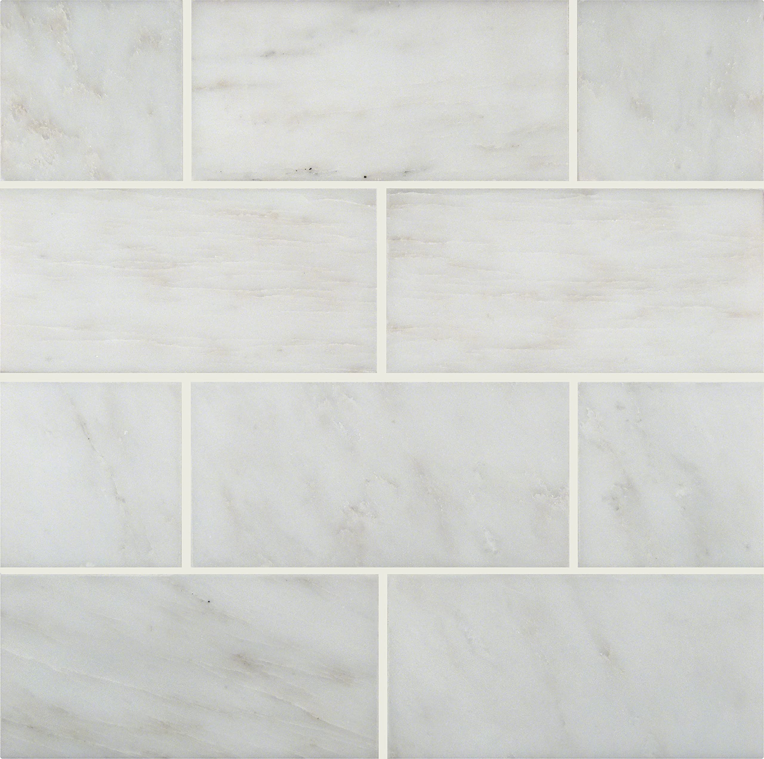 MSI Arabescato Carrara Beveled  Honed Marble Tile