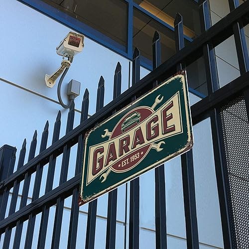 Miniatura 8 de Reparación automática de garajeLetrero de metal de 8 x 12 pulgadas para pared, arte de pared de taller de automóvil, póster de herramienta mecánica