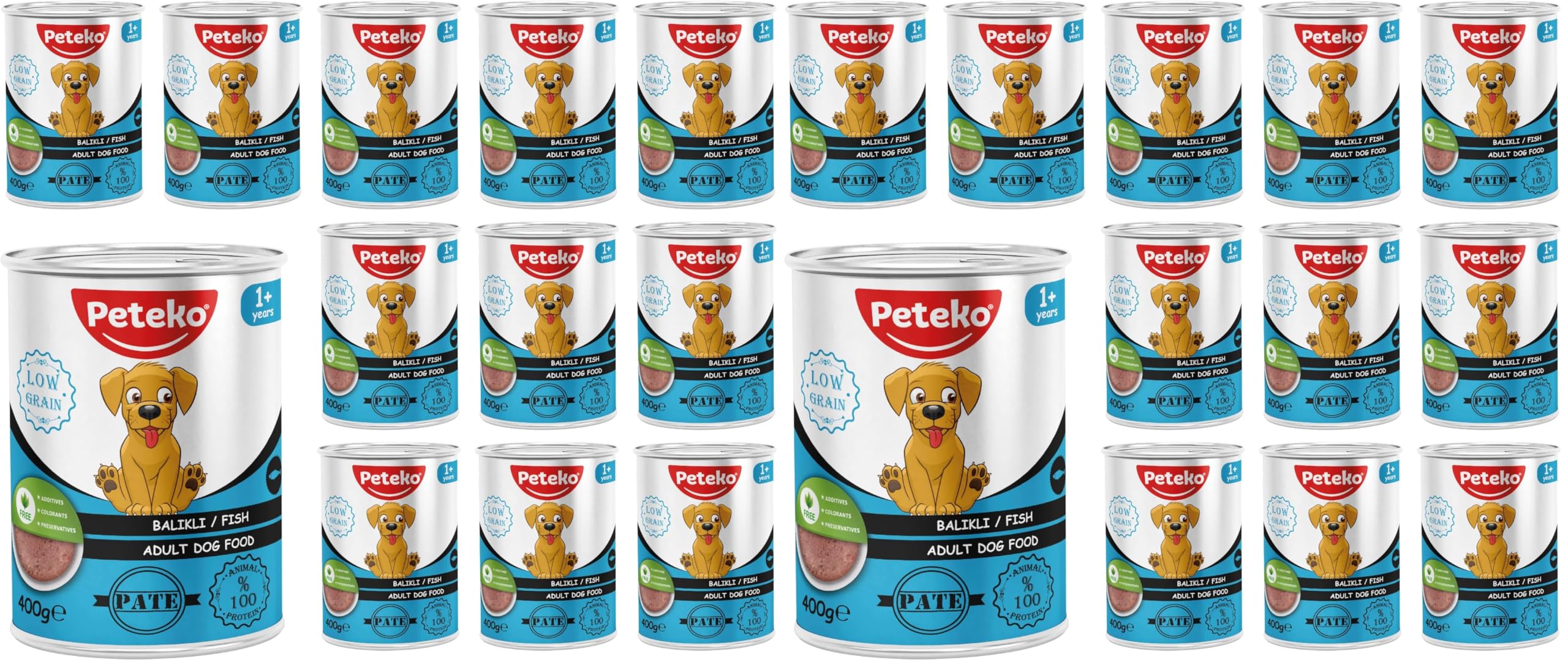 Yetişkin Köpek Balıklı Pate 400 Gr x 12 adet (2 paketi)