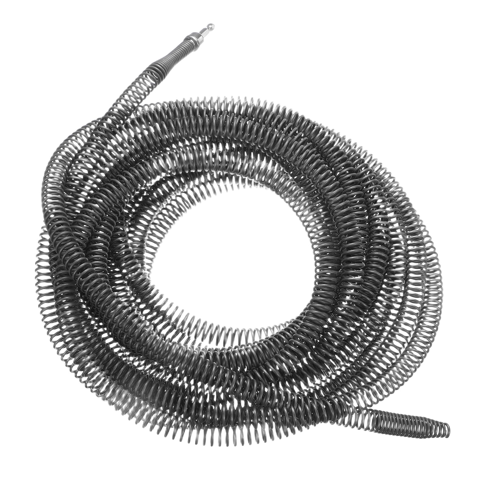 HARFINGTON Drain Cable 5/8" (16mm) Dia. 33ft Drain Cleaning Auger Cables with Drill Connector Flexible Spring Unclog Hair for Bathroom Kitchen Toilet Bathtub Sewer Sink-picture-22