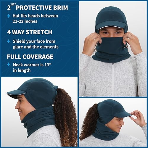 Miniatura 3 de TrailHeads Trailblazer Adventure - Juego de regalo para mujer con gorro y calentador de cuello de microforro polar