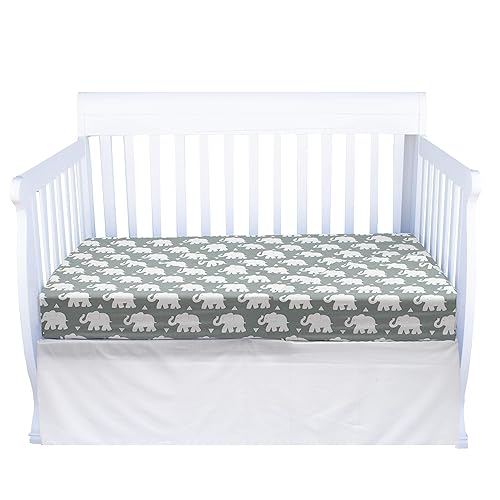 Miniatura 5 de Pam Grace Creations Juego de ropa de cama de cuna de elefante indie de 3 piezas