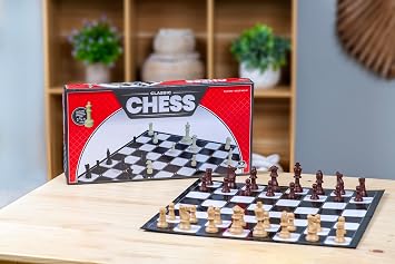 Goliath Games: Classic Chess Set | Traditional Board Games for Kids and Adults | For 2 Players Ages 6+, Black