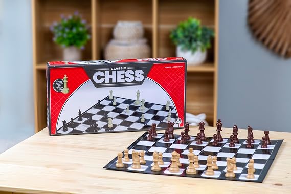 Goliath Games: Classic Chess Set | Traditional Board Games for Kids and Adults | For 2 Players Ages 6+, Black
