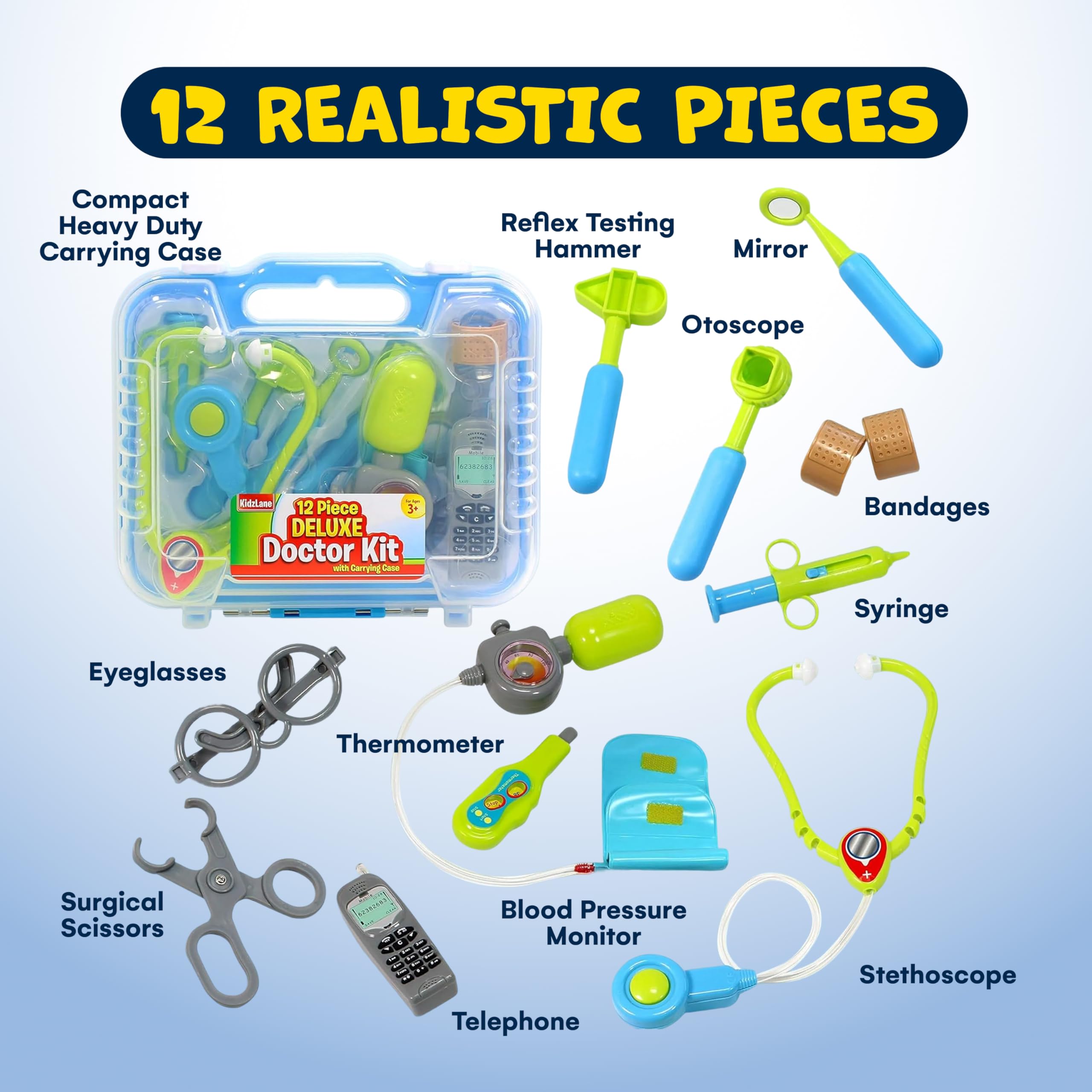 Amazon.com: Kidzlane Doctor Kit for Kids - Kids Doctor Playset