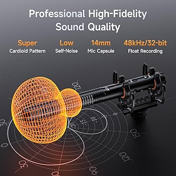 Amazon | ワイヤレスマイクcomica VM40 ガンマイク【32BIT、32G