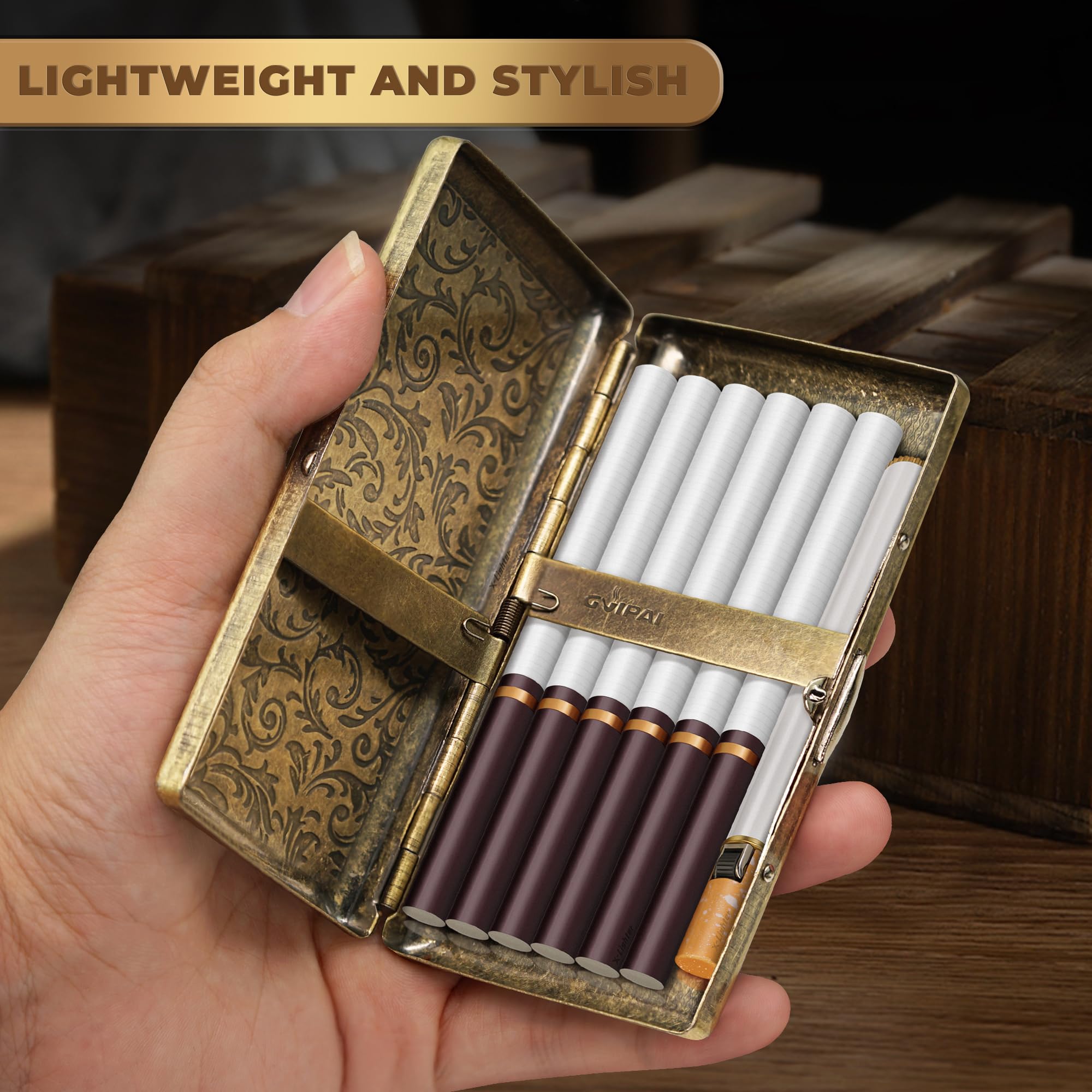 cigarette case with lighter near me Amazon.com: X-LIGHTER Vintage Cigarette Case with Lighter for 100's, Smell  Proof, Retro Metal Cigarette Cases Holder 100s King Size, Funny Smoking Set  for Women Men, Christmas Gift (No Gas) : Health &