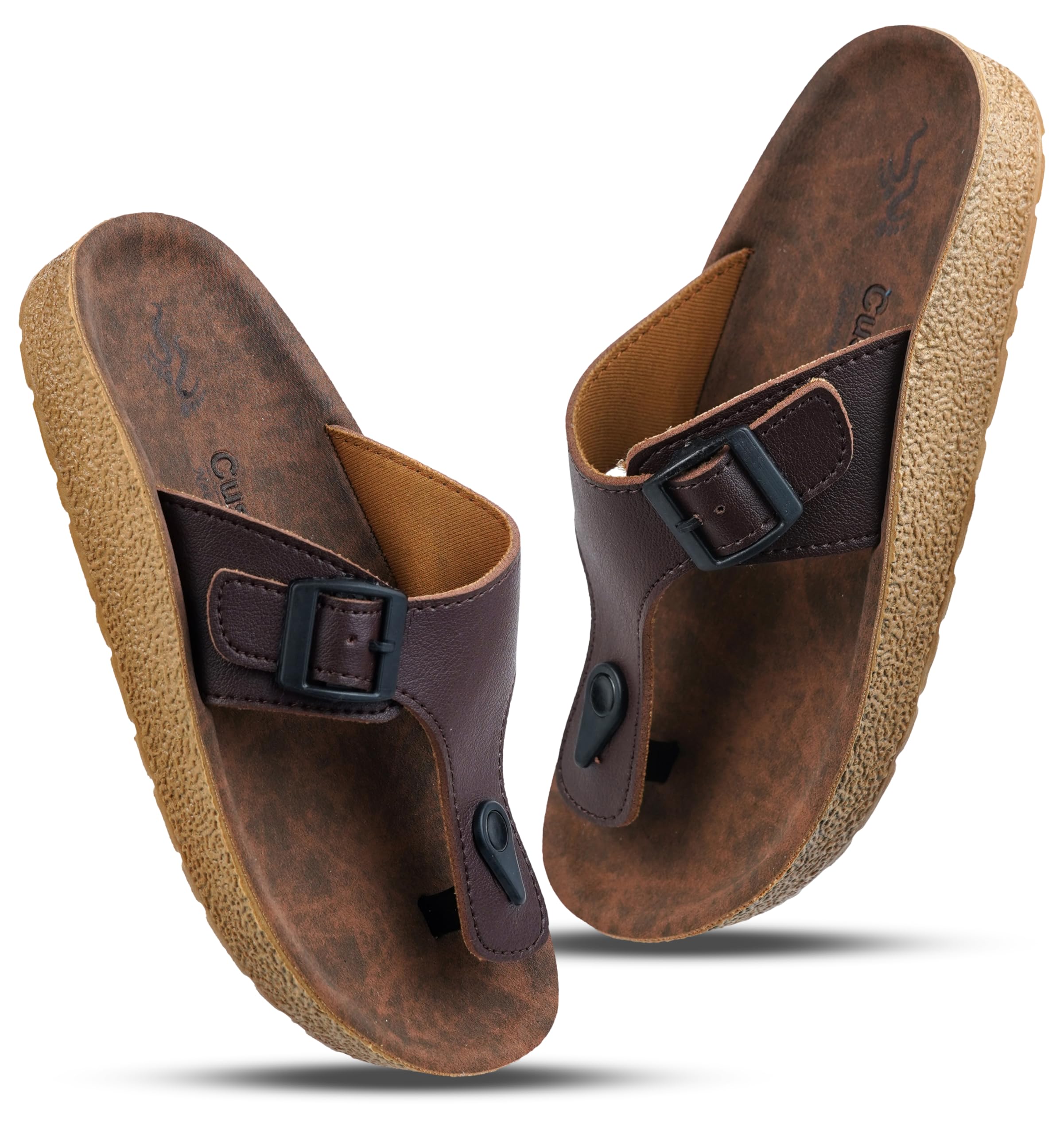 cushiva Slippers for man | Soft leather ortho casual stylish men slipper flip flops sleeper for daily use rainy sliders chappal for doctor slides sleepers footwear (birk)-picture-42