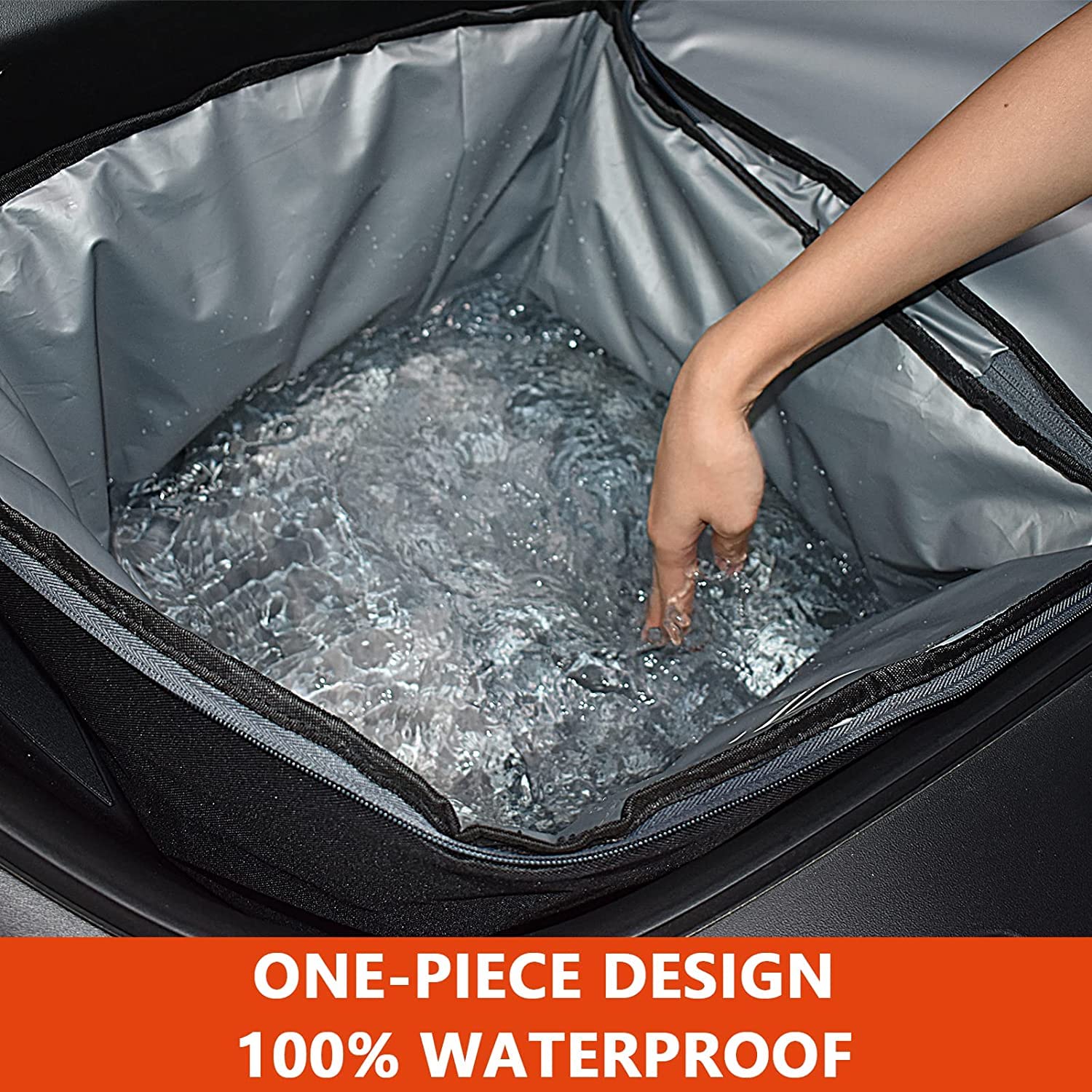 PACEWALKER Sacs de Voiture 2 pièces,Rangement Coffre Avant de Voiture pour 2017-2023 Tesla Model 3,Organisateur de Coffre Avant,Sac de Rangement Isotherme, Facile à Transporter