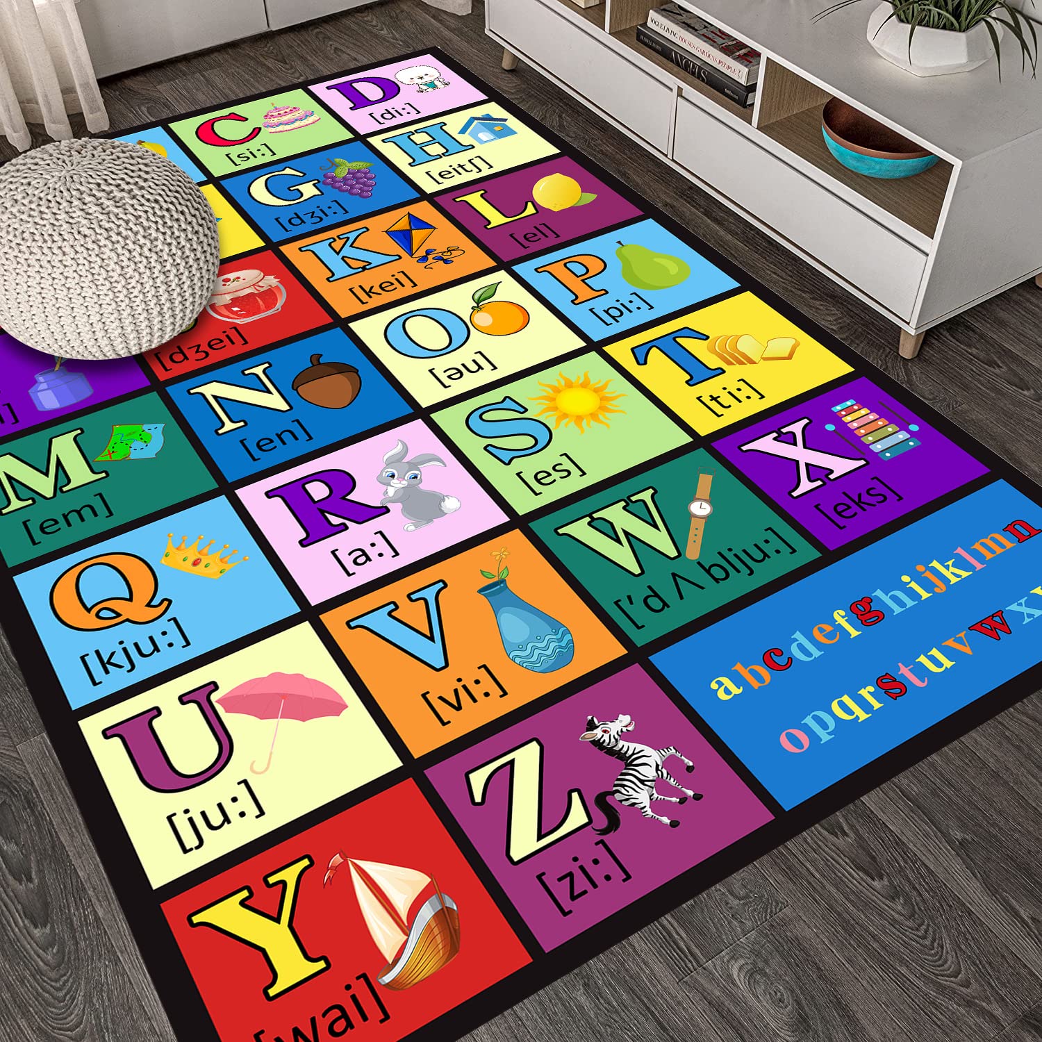 Alfombra De Dormitorio Belga Antideslizante Para Niños, 100 X 140 Cm, Impresión De 140 Cm De