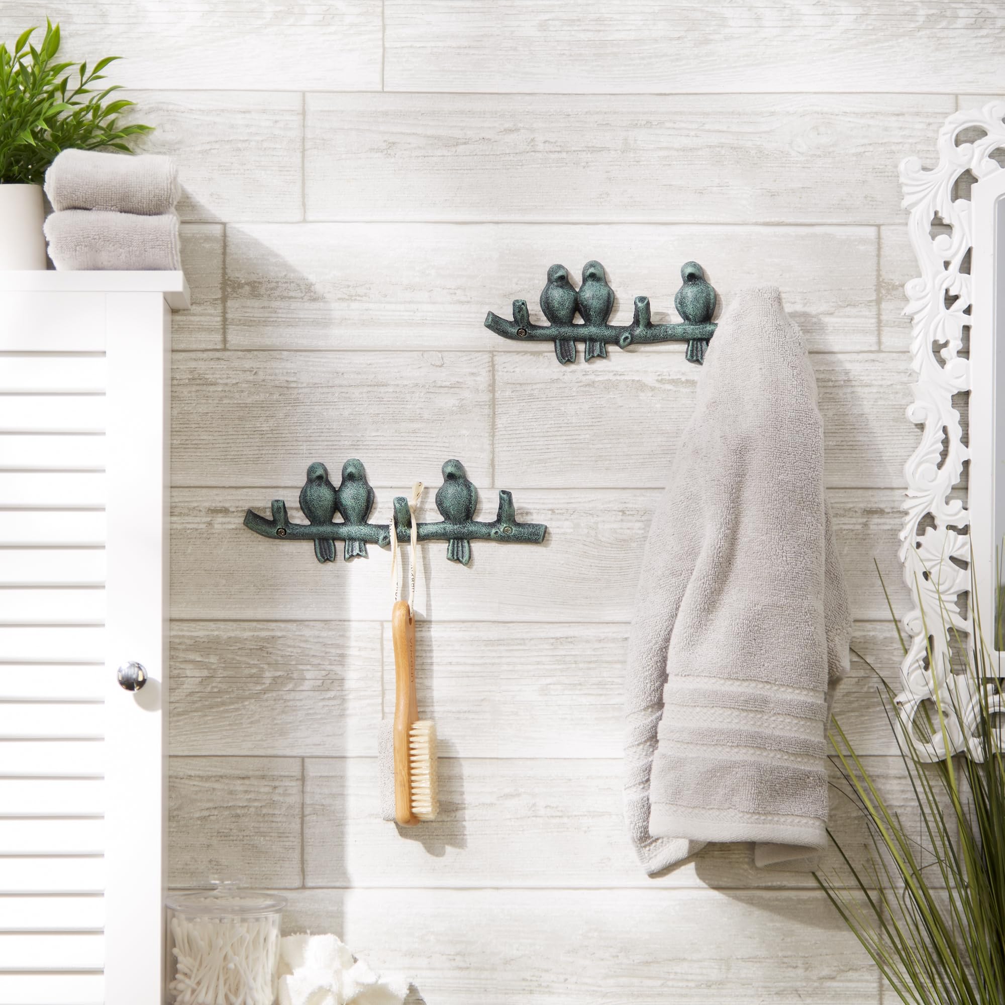 Accent Plus Birds On A Branch - Gancho de pared (juego de 2)