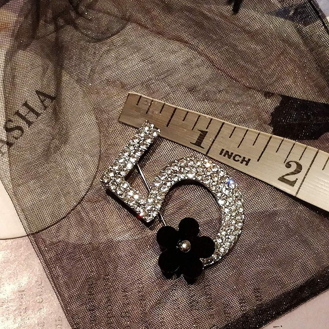 Brooch Pin Number Five Pin Brooch Corsage Scarf pin Rhinestones Breastpin for Wedding/Banquet/Bouquet - Image 4