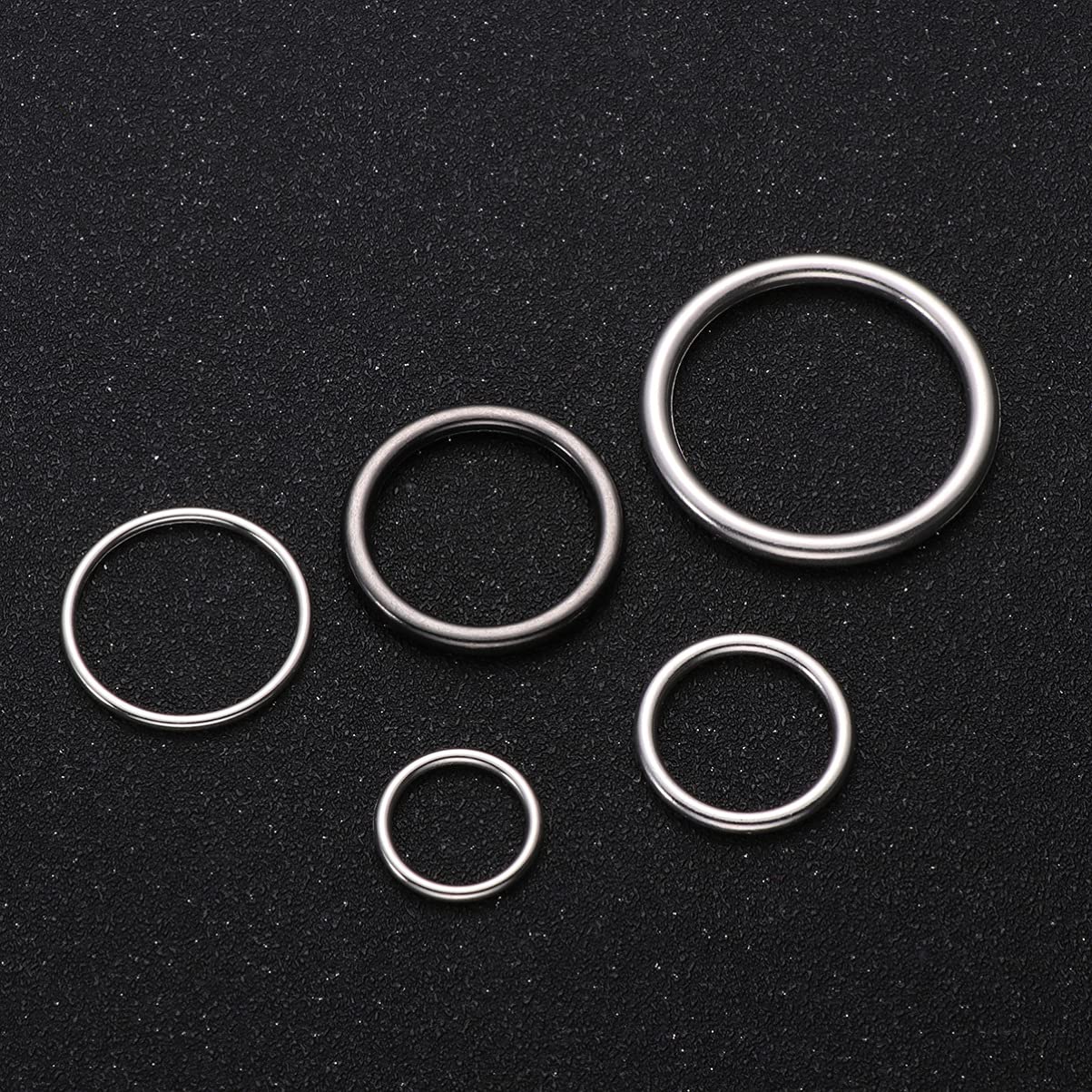 EXCEART Kit Di 2 Set Di Gioielli 5 Misure in Metallo Per La Creazione Di Gioielli Chiusi Per La Casa 50 Pezzi*2