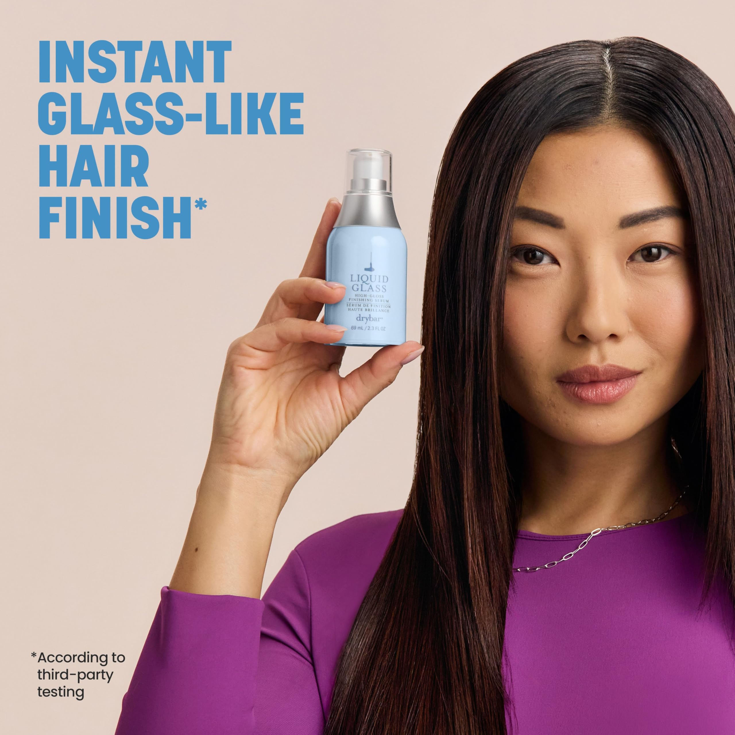 Drybar Liquid Glass High-Gloss Finishing Serum | Use Post-Blowout to Reduces Frizz, Tames Flyaways, and Provides Weightless Hydration to Hair while Adding Shine, Vegan & Cruelty-Free