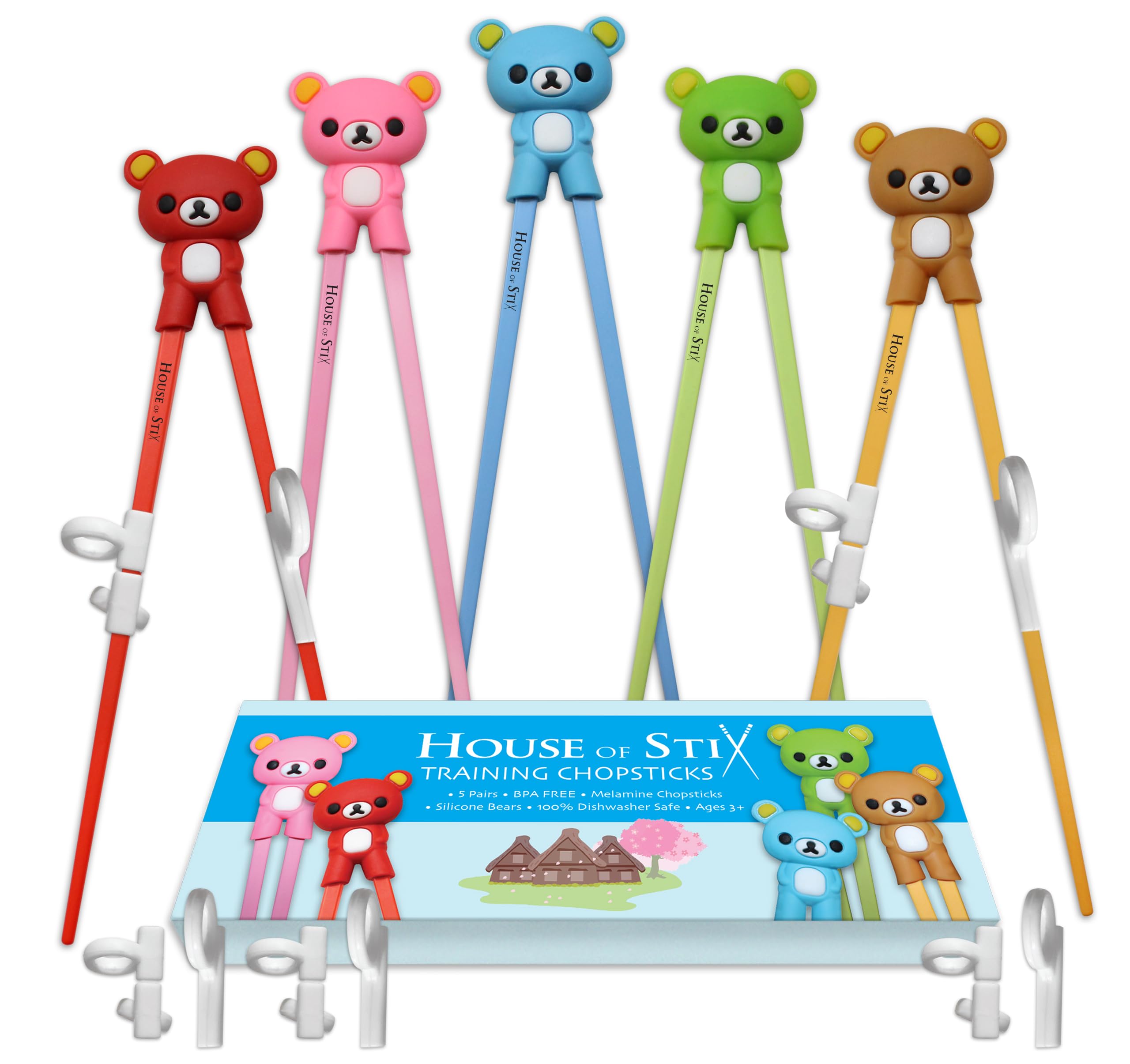 Kids Chopsticks with Finger Helpers - Learn Fast! -8