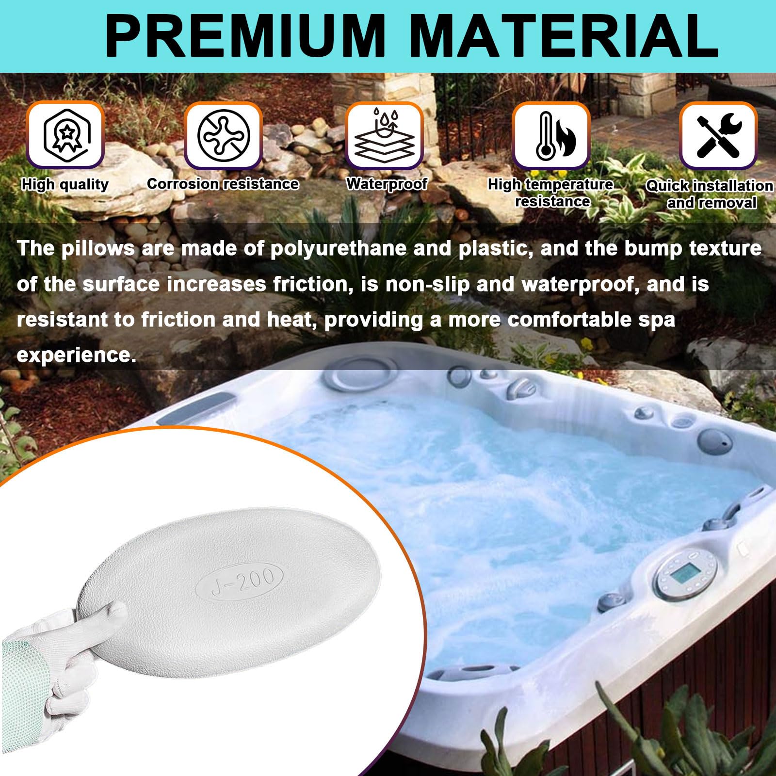 Whirlpool Kissen Oval - Passend Für Jacuzzi J-200 Serie Modelle J-280, J-275, J-270