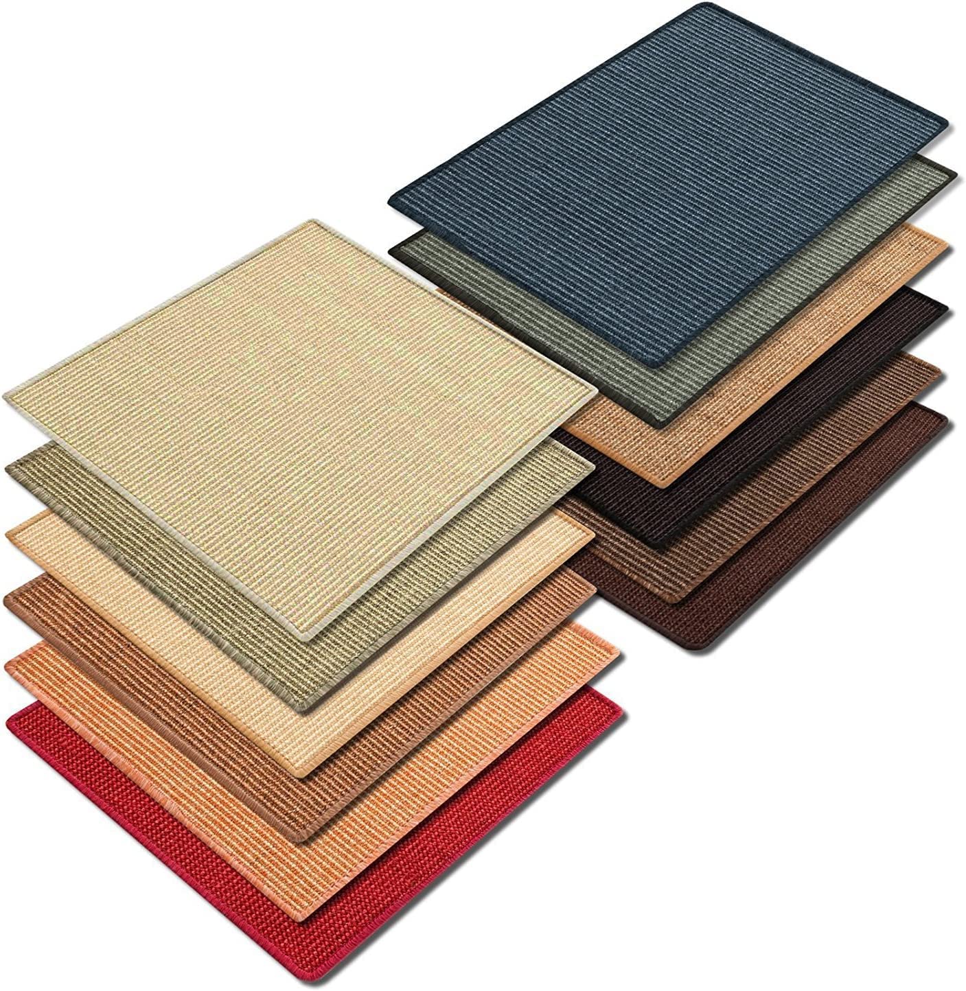 KARAT Tappeto per graffi in Sisal, protezione ideale per i vostri mobili e il benessere del gatto, tappeto in sisal resistente, tappeto per gatti con bordo in cotone, tappeto in fibra naturale (100 x