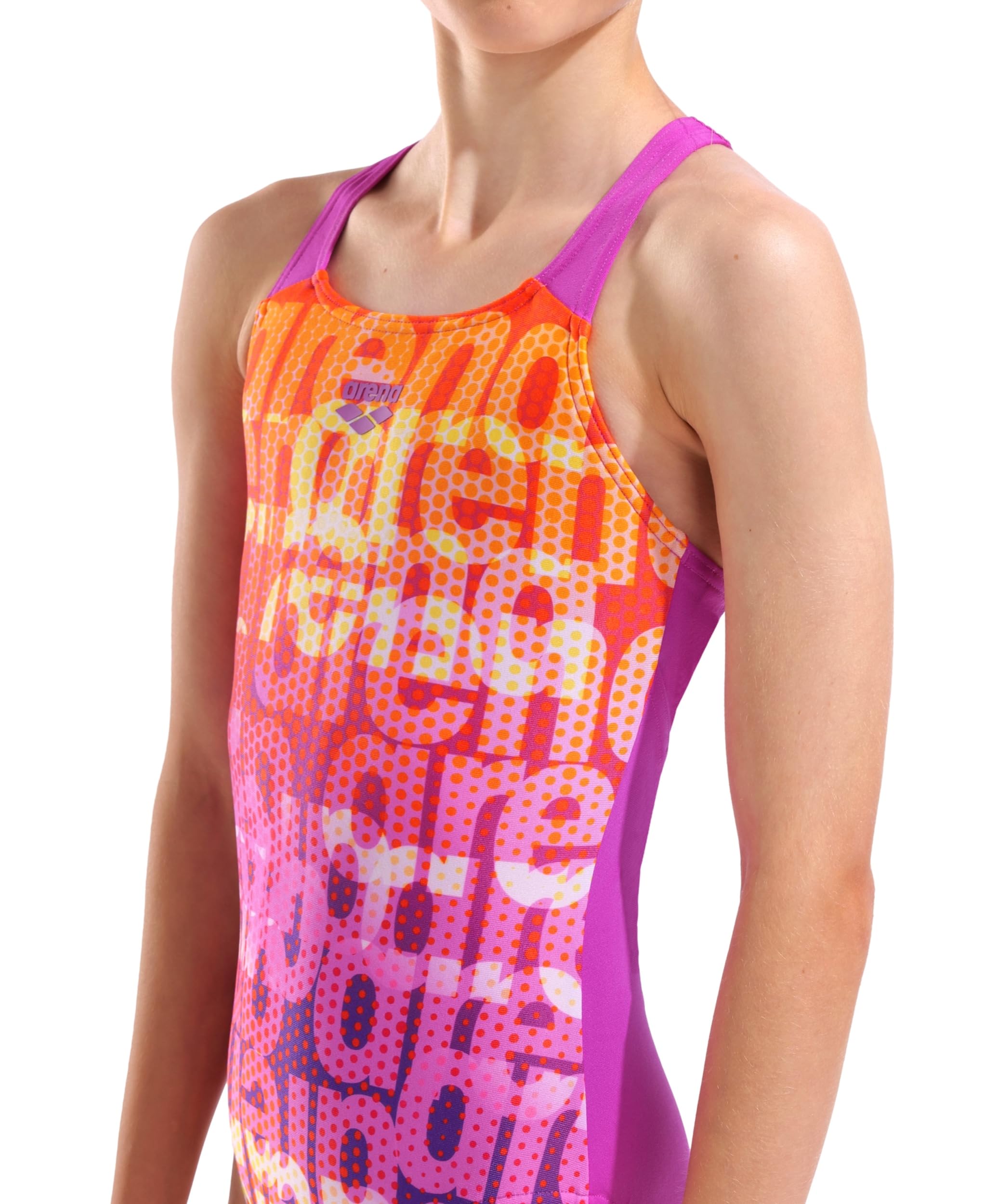 ARENA Girl's Multi Colours SWI BLAU/BLAU/ORANGE - 164