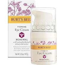 Burt's Bees Renewal Firming Eye Cream With Natural Retinol Alternative, Reduces Appearance of Lines, Wrinkles, Under-Eye Circles and Crow's Feet, 99 Percent Natural Origin Skin Care, 0.5 oz. Bottle