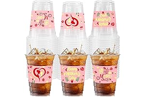 CIEOVO 50 Pack 12oz Mother's Day Party Cups