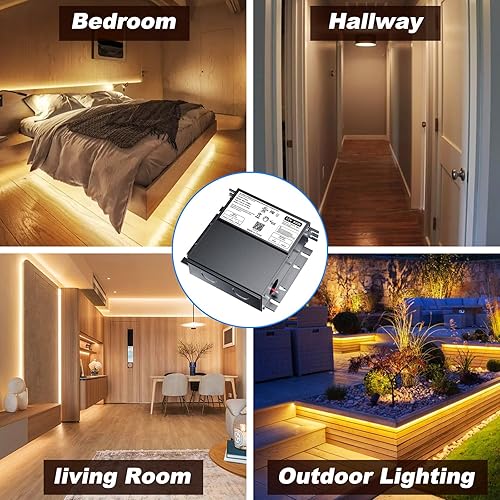 Miniatura 4 de Controlador LED regulable de 60 W para atenuador Lutron, transformador de CA a CC de 12 V ELVMLVTriac para fuente de alimentación regulable de luz