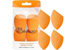 Real Techniques Miracle Complexion Sponge 4 pack: Essential for Natural-Looking Makeup