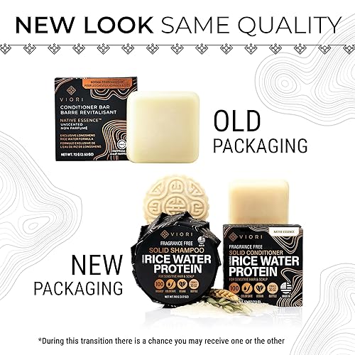 Miniatura 9 de VIORI Native Essence barra acondicionador sin aroma (1) hecha a mano, agua de arroz y agentes naturales, sin residuo, sulfato, parabenos, crueldad o
