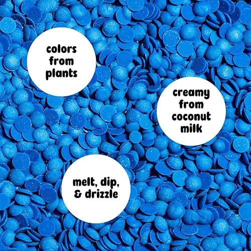 Miniatura 3 de Supernatural Bocaditos de fusión sin tintes, veganos, orgánicos, kosher, a base de plantas, sin colores artificiales, azul, 6 onzas, perfectos para