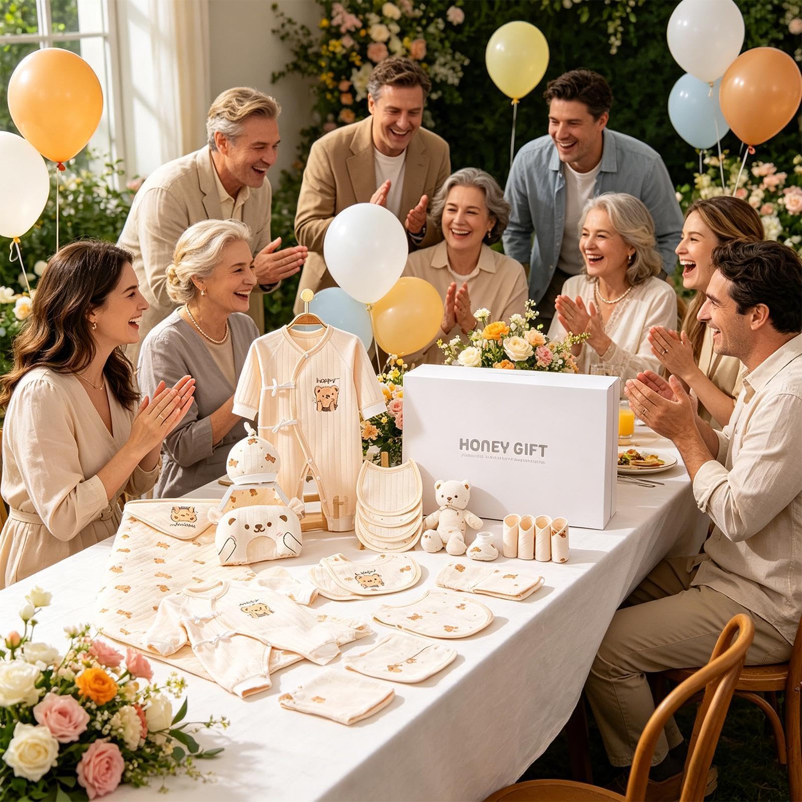 Kinderbekleidungs-Set Aus Weicher Baumwolle - Baumwoll Unisex Niedliches Outfit Set,Weiches und atmungsaktives Mädchen Kleidungs Set,für Fotografie Geschenkregistrierung Geburtstag Babyparty Mama zu H