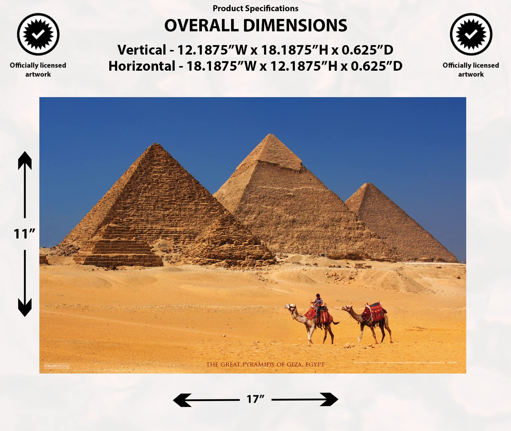 Amazon.com: Pyramid America Pyramids of Giza Egypt 11x17 Poster