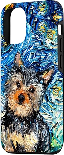 Miniatura 2 de Funda para iPhone 1212 Pro Yorkshire terrier Starry Night Cute Yorkie Dog Art by Aja