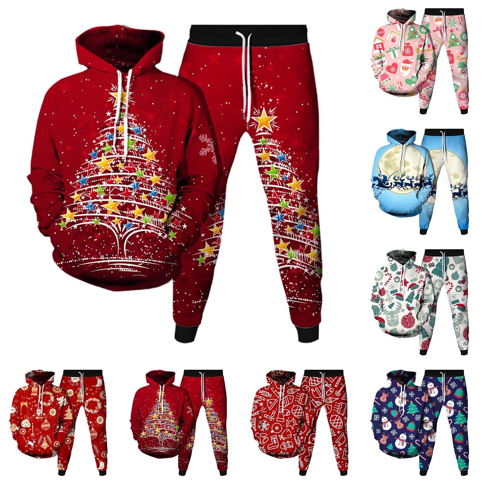 Sudadera con capucha de Navidad para hombre, manga larga, sudadera con capucha para hombre, con motivo navideño, divertido suéter navideño con capucha, informal, Navidad, invierno, sudadera con