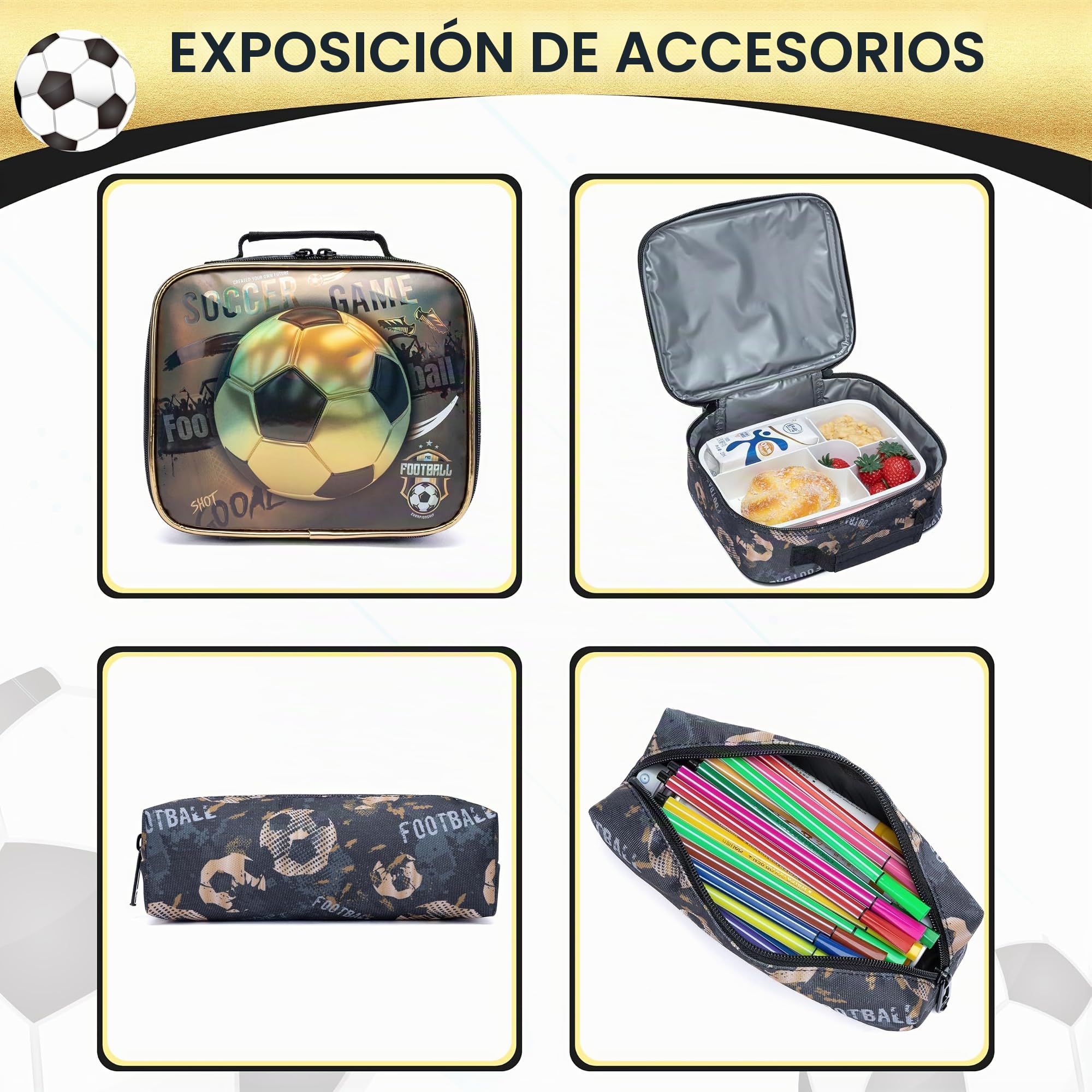 HTgroce Mochila Escolar Con Ruedas Niña Trolley Escolar para Niñas con Bolsa de Almuerzo Estuche