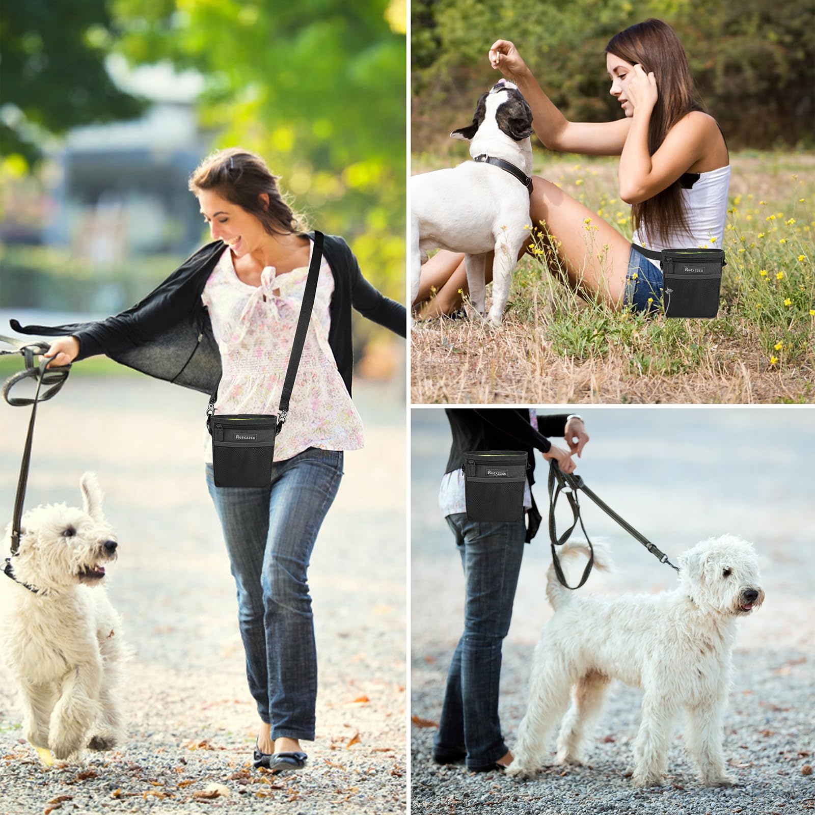 Borsa Addestramento Cani, Sacchetto di Allenamento per Cani Borsa per Il Cibo per Cani Animali Multifunzionale Snack Borsa